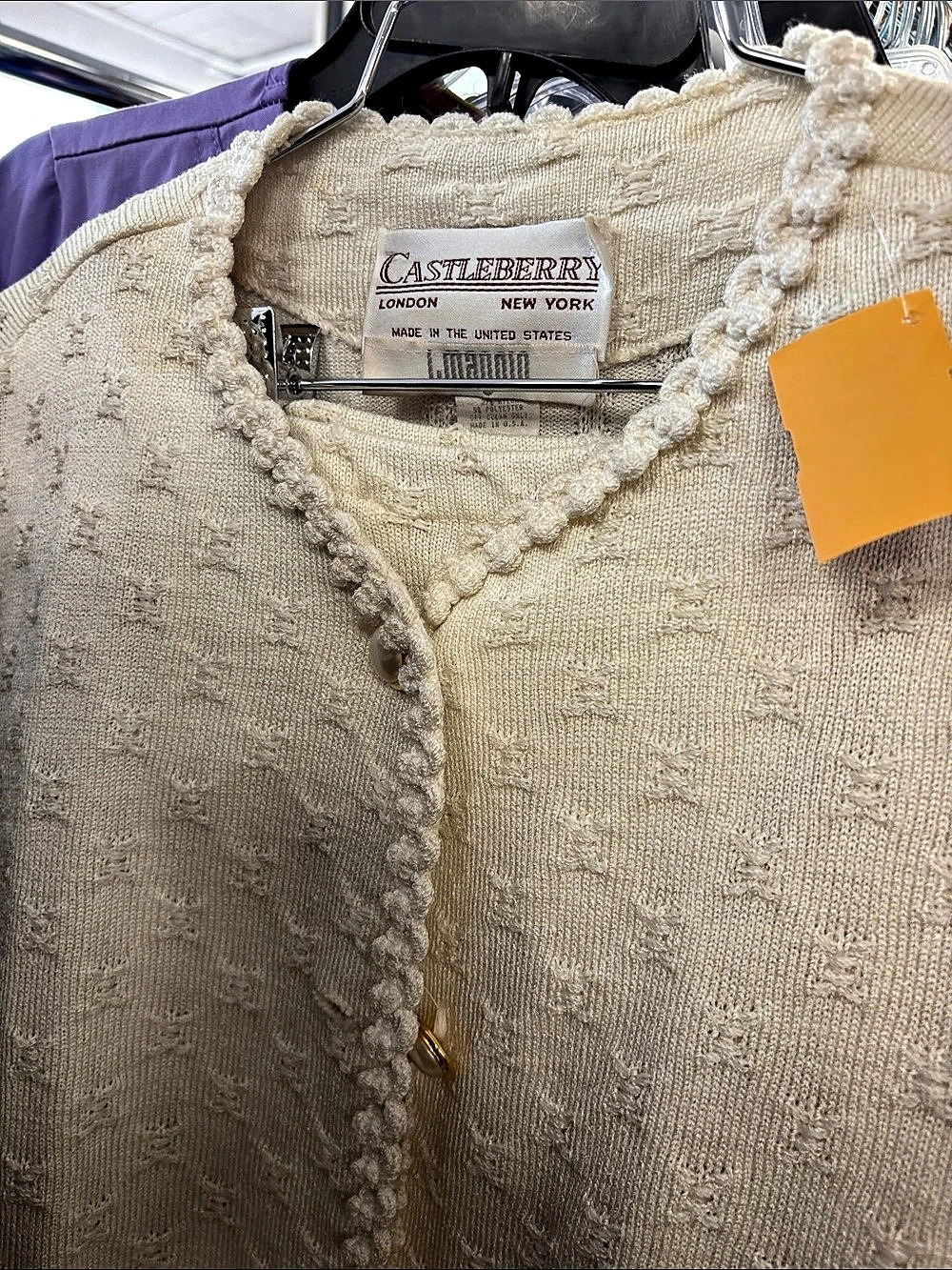 Castyberry Cardigan in Cream NWT